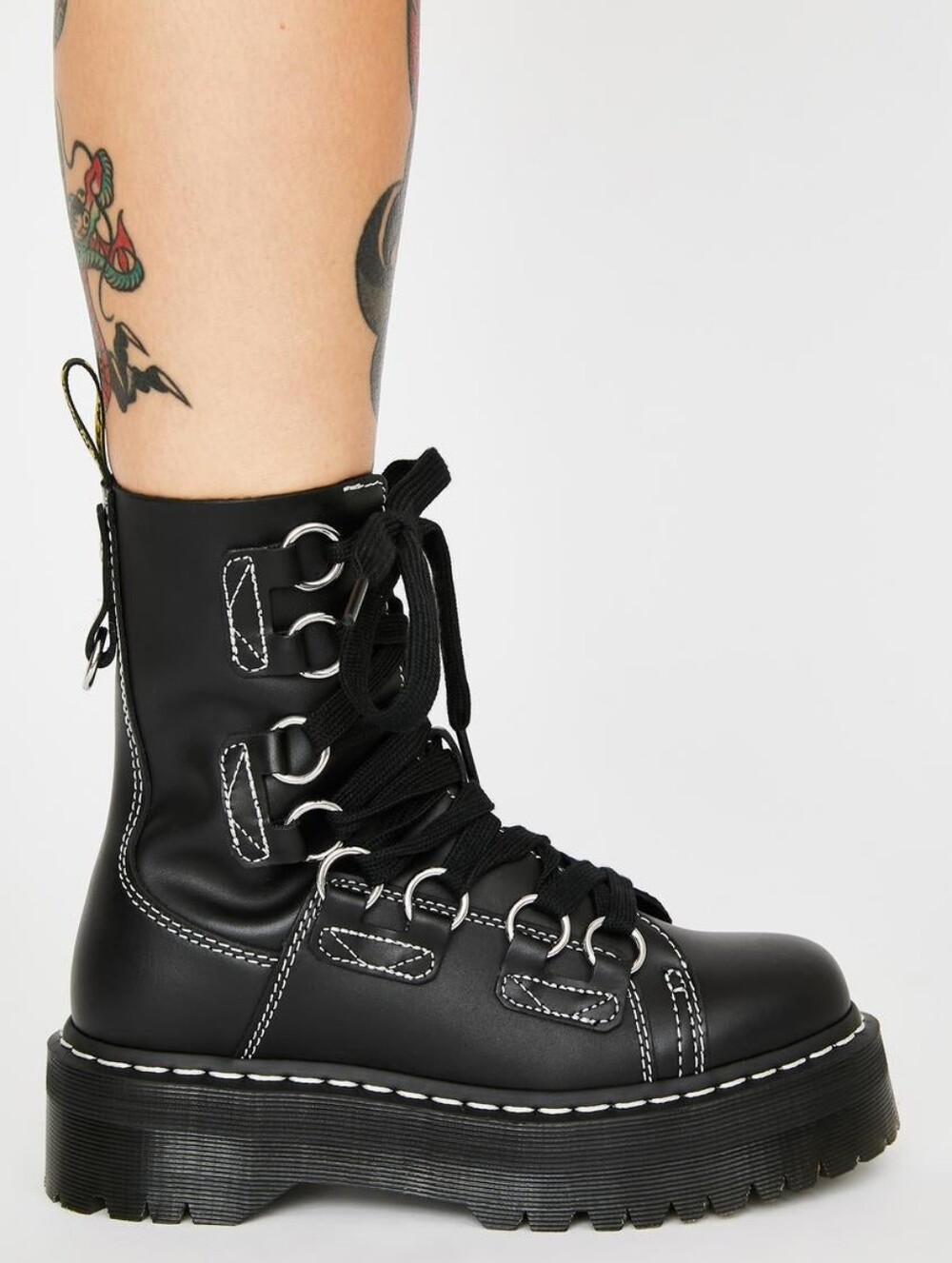 ❤️‍🔥RARE❤️‍🔥 DOPE AF JADON XL LEATHER PLATFORM BOOTS - Picture 3 of 12